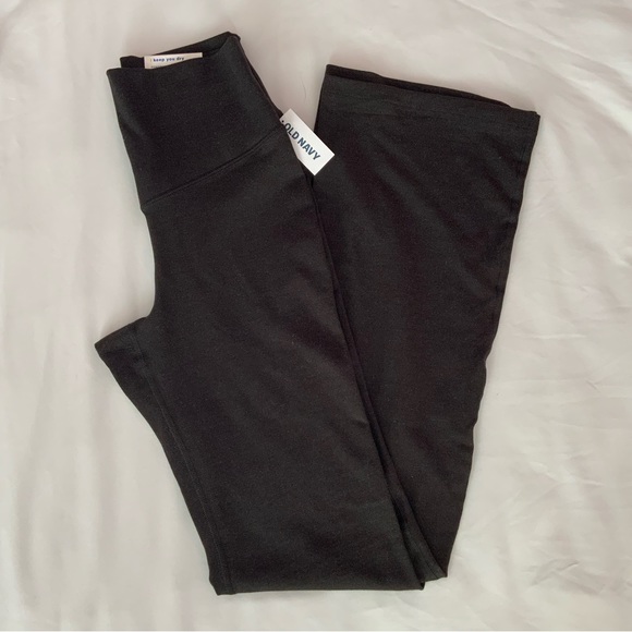 BNWT Old Navy Flare/Slim Boot-Cut High-Waisted Leggings with Pocket (Dark Gray) - Picture 1 of 7